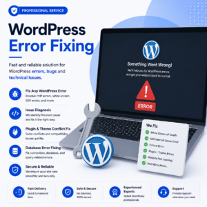 WordPress error fixing